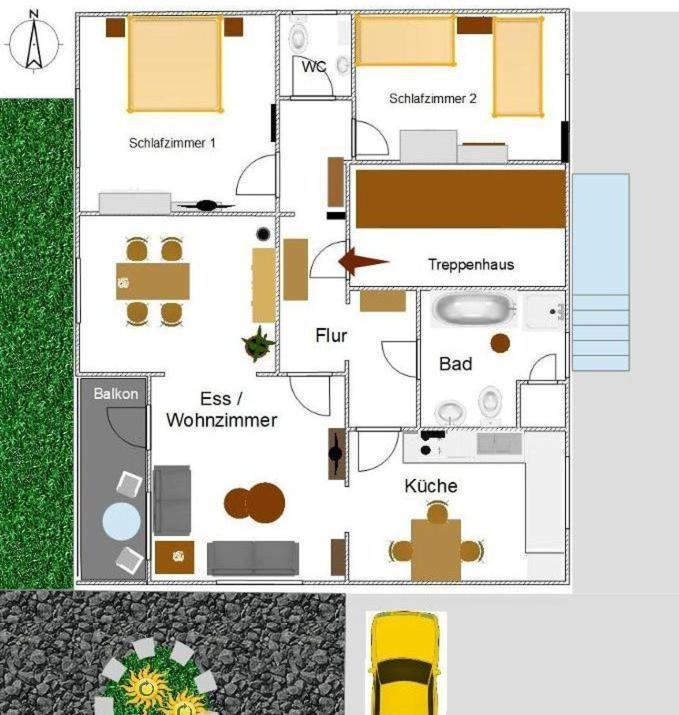 Ferienwohnung Odenwaldblick Momlingen Bagian luar foto